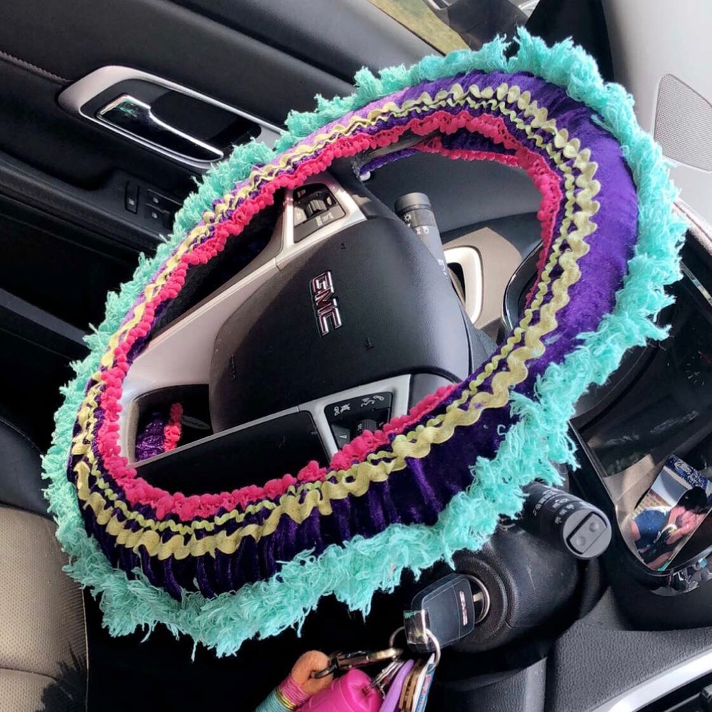 Boho steering wheel cover